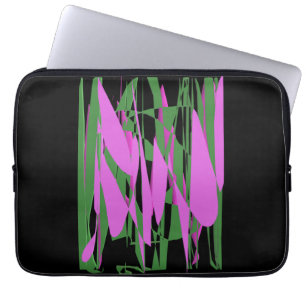 Black green purple colours laptop sleeve