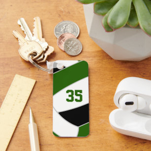 black green volleyball club team spirit gifts key ring