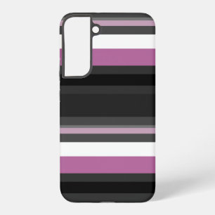 Black, Grey and White Stripes Samsung Galaxy Case