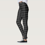 Black Grey Buffalo Plaid Leggings<br><div class="desc">Buffalo plaid leggings made in Montreal Canada</div>