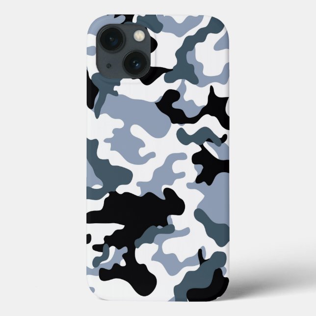 Black & Grey Camo Case-Mate iPhone Case (Back)