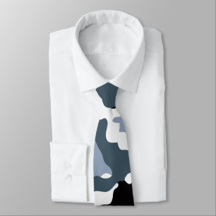 Black & Grey Camo Neck Tie