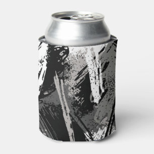 Black Grey Camouflage  Can Cooler