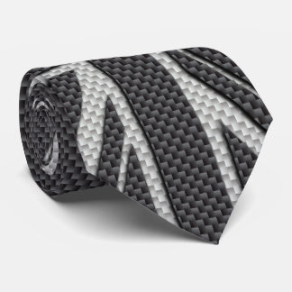 Black & Grey Carbon Fibre UK Flag Union Jack Tie