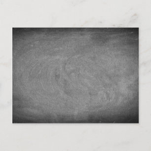 Black Grey Chalkboard Blackboard Background Postcard