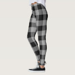 Black Grey Check Leggings<br><div class="desc">Black & Grey Plaid Checked Leggings</div>