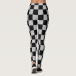 Black Grey Check Sport Leggings<br><div class="desc">Black & Grey Checked Leggings</div>