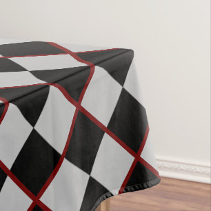 Black Grey Chess Tablecloth