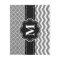Black Grey Chevron Monogram Blanket