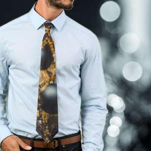 Black Grey Christmas Ornaments with Garlands Tie