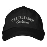 Black & Grey Custom Cheerleader's Hat