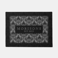 Black & Grey Damasks & Frame