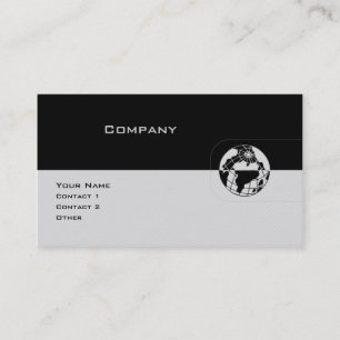 Black & Grey Globe Business Card