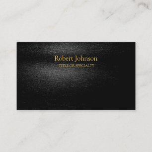 Black Grey Gold Business Card