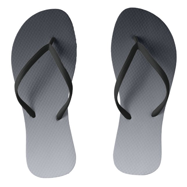 Black grey gradient . Ombre . Thongs (Footbed)