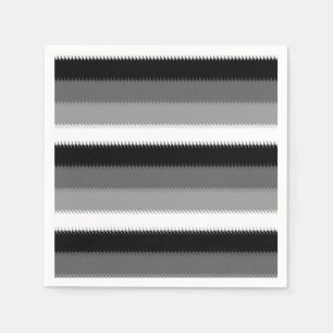 Black Grey Grey Ash white Stripe Napkin