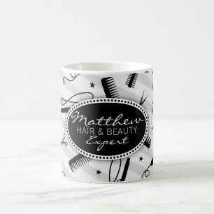 Black & Grey Hair & Beauty Coffee Mug