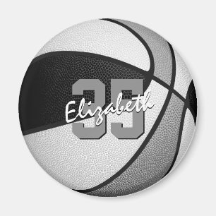 black grey kids sports party favours basketball magnet