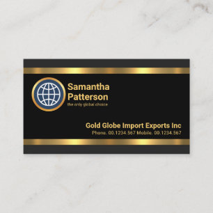 Black Grey Layers Striking Gold Lines Business Card