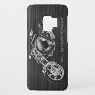 Black & Grey Metallic Dragon Motorcycle - Monogram Case-Mate Samsung Galaxy S9 Case