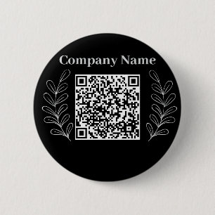 Black&Grey Modern Minimalist Logo 6 Cm Round Badge