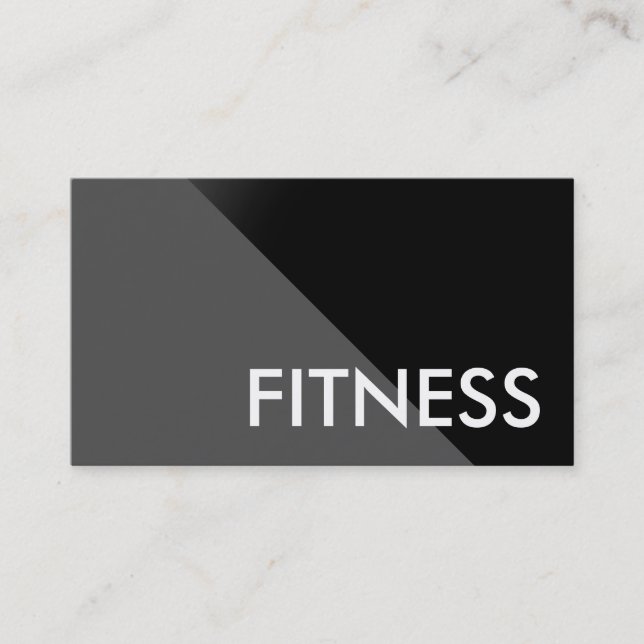 Black Grey Modern Professional Sport Business Card (Front)