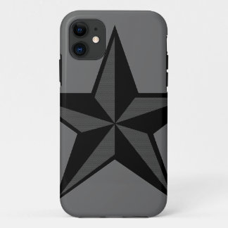 Black & Grey Nautical Star iPhone 5 Case