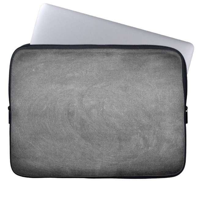 Black Grey Neoprene Laptop Sleeve 13 inch (Front)