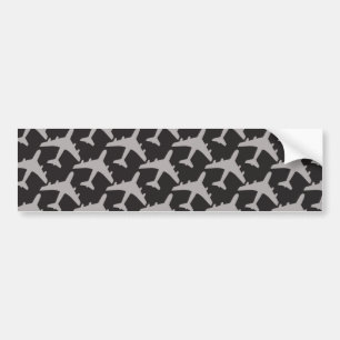 Black Grey Plane Aeroplanes Pilot Plane Aviation Bumper Sticker