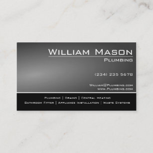 Black & Grey Skilled Tradesman Business Card
