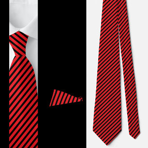Black Grey Stripes Abstract Pattern Tie
