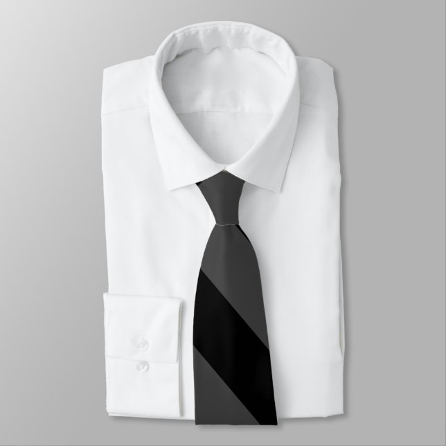 Black-Grey Tie (Tied)