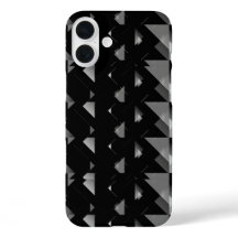 Black Grey Triangle Geometrical Patterned