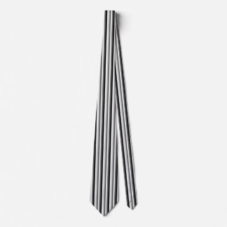 Black & Grey Vertical Stripes Tie