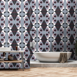 Black, grey, White and Red abstract vintage design Wallpaper