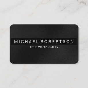 Black Grey White Charming Business Card