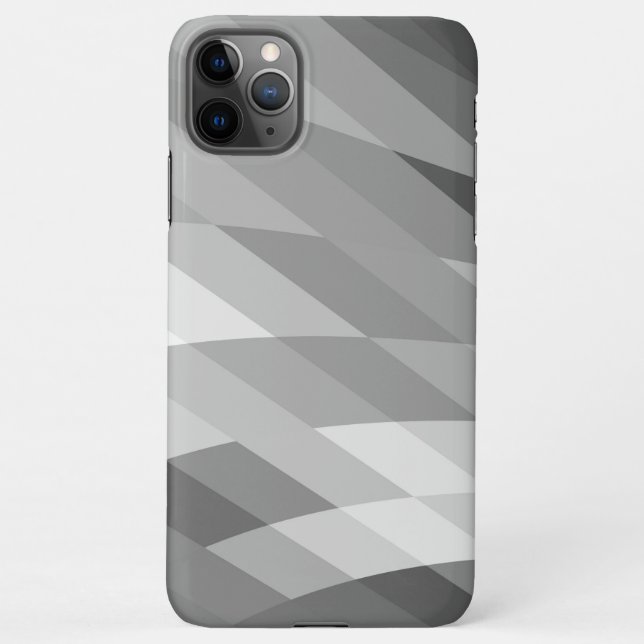 Black,Grey,White Geometric Abstract iPhone Case (Back)