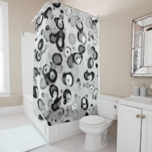 BLACK GREY WHITE MODERN TRENDY SIMPLE ABSTRACT