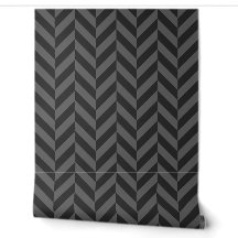 Black & Grey Wide Herringbone