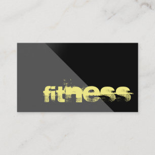 Black Grey Yellow Professional Sport Business Card