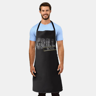 Black Grill "Boss", Guy in Charge of the Grill Apron