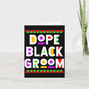 Black groom african american black history month card
