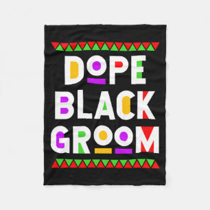 Black groom african american black history month fleece blanket