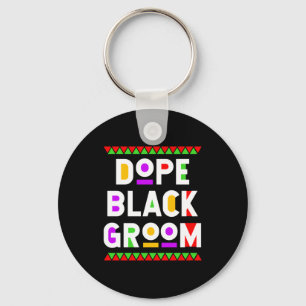 Black groom african american black history month key ring