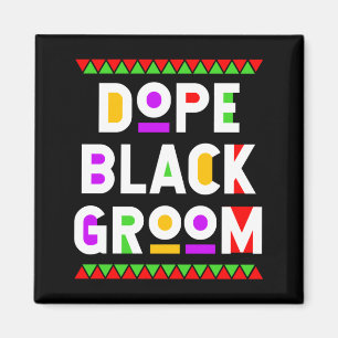 Black groom african american black history month magnet