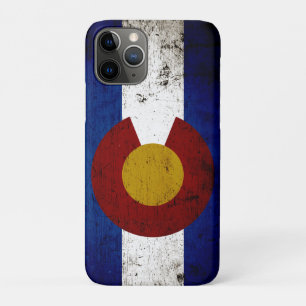 Black Grunge Colorado State Flag iPhone 11 Pro Case