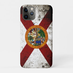 Black Grunge Florida State Flag iPhone 11 Pro Case
