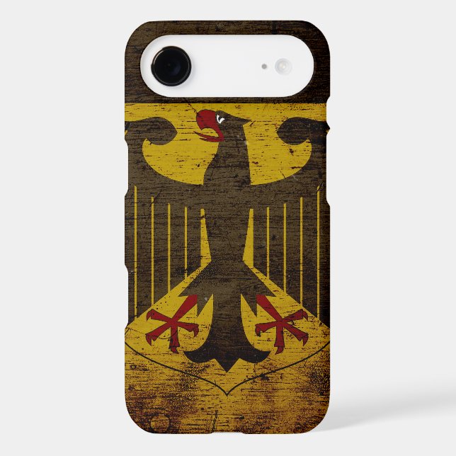 Black Grunge Germany Flag Case-Mate iPhone Case (Back)