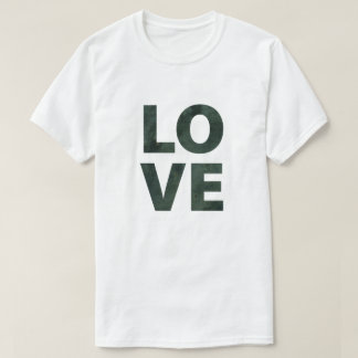 Black Grunge Love Valentine T-Shirt