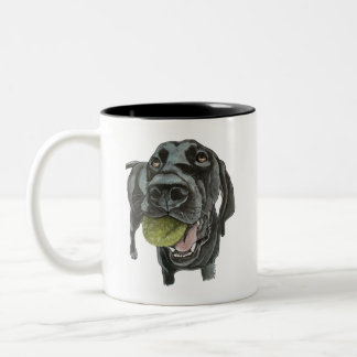 Black GSP tennis ball mug